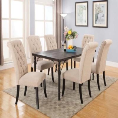 China Extendable Dining Table And 6 Chairs Set Luxury Modern Restaurant Home Furniture Dining Room Dining Table Set Seat for sale