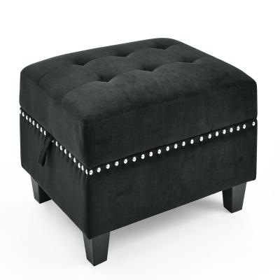 China Storage Upholstered Ottoman For Modular Sectional Sofa Set, Stool For Living Room Storage Stool for sale