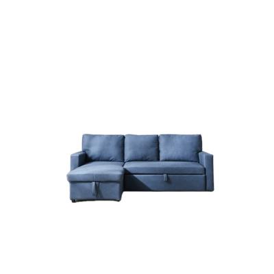 China Wholesale Factory Direct Chair Pulled-Out Convertible Sofa Bed With Storage Modern L Shape Sofa Cum Bed for sale