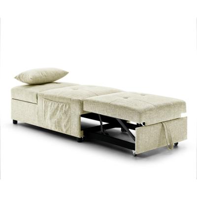 China Folding Ottoman Latest Fashion Sofa Bed Folding Ottoman Single Item Stretched Sofa Home Sofa Pull Button for sale