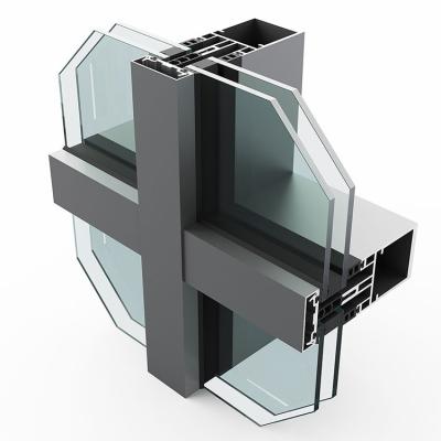 China Foshan Modern Cheap Exterior Facade Glass Aluminum Curtain Wall Manufacturers for sale