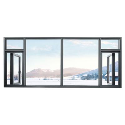 China Heat insulation& water-proof& Aluminum Casement Windows Soundproof Latest As/Nz Standard Design With Fixed Glass Window for sale