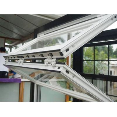 China Restaurant Vertical Windows Folding Bi-Folding Luxury Aluminum Window for sale