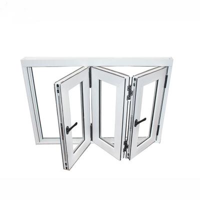 China Wholesale Vertical Folding Aluminum Folding Patio Door White Folding Window Windows From China Factory for sale