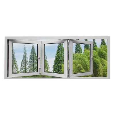 China Bi Folding Window Aluminum Horizontal Glass Aluminum Stained Glass Folding Window for sale