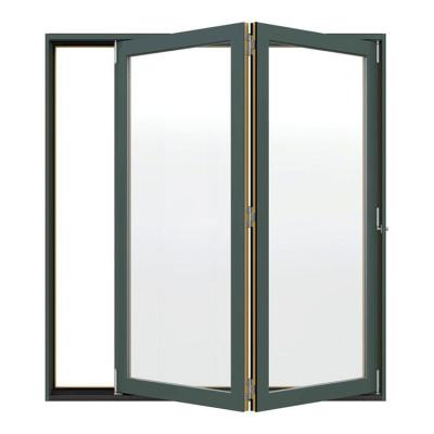 China Sound Insulation New Zealand And Australia Standards Bi Fold Thermal Break Shower Aluminum Bi Fold Doors for sale