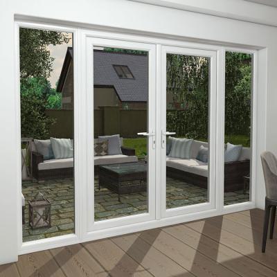 China Sound Insulation New Zealand and Australia Standards Hurricane Casement Double Door Glass Patio Door for sale