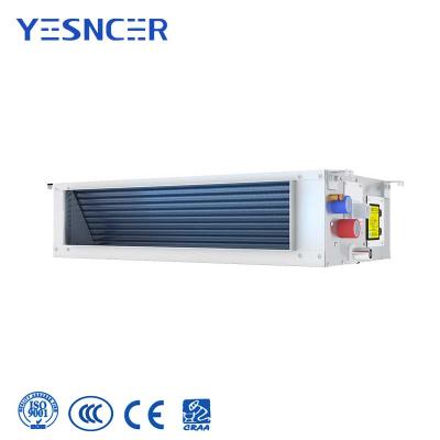 China High Quality Ultra Thin Hotels 180mm Thiner Horizontal Ceiling Heating And Cooling Hidden Fan Coil Unit Indoor Used for sale