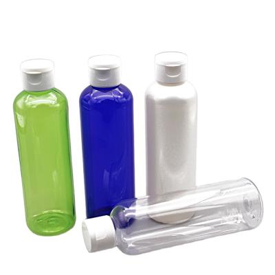 China Personal Care 250 Clear 200ml Plastic Pet Squeeze Bottle With Flip Top Cap for sale