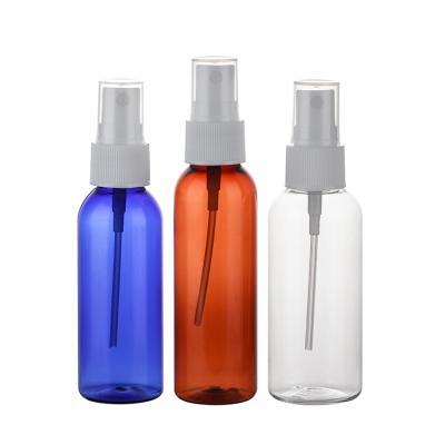 China 50ml 60ml 70ml 75ml Cosmetic Empty Transparent Plastic Fine Mist Spray Pet Bottle for sale