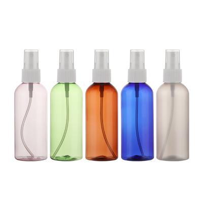 China Wholesale 80ml 100ml 120ml Pet Toner Amber Black Clear Empty Plastic Cosmetic Bottle Fine Mist Spray Bottle for sale