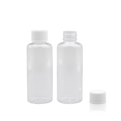 China 120ml Pet Cosmetic Transparent Bottle Screw Cap Empty Lotion Bottle Empty Cosmetic Bottle For Cosmetic for sale