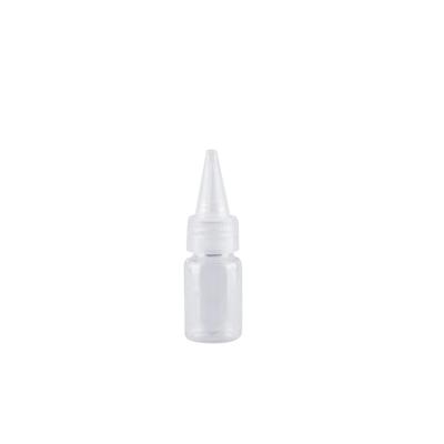 China 10ml Cosmetic Plastic Pointed Pointed Mouth Cap Dropper Bottle For Liquid / Salad / Chili Sauce for sale