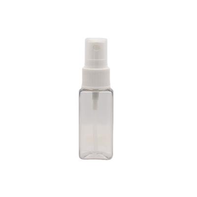 China 60ml 100ml 250ml Cosmetic Perfume Pump Spray Pet Bottle Plastic Square Pretty Cosmetic Bottle for sale