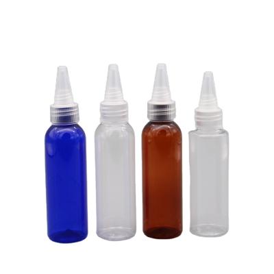 China PET Cap Household Products 60ml Long Spout Plastic Dropper Bottle / Shampoo Bottle Plastic Bottle for sale