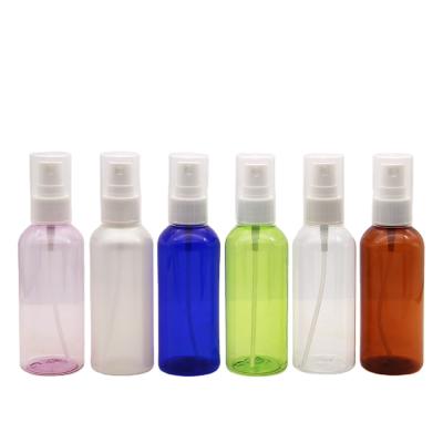 China Personal Care 20/410 100ml Round Shoulder Pet Spray Bottles With Full Cover For Water / Perfume for sale