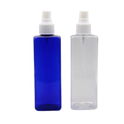 China Transparent Screw Cap 250Ml Square Sealing Type Plastic Material Pet Recyclable Material Plastic Bottles for sale