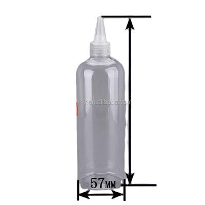 China 400ml Cosmetic PET Sauce Plastic Squeeze Bottle , Hair Care Bottle for sale