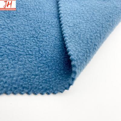 China FDY Solid 100% Polyester Factory Supplier Shrink-Resistant For Garment And Home Textile Two Sides Fleece Anti-Pilling for sale