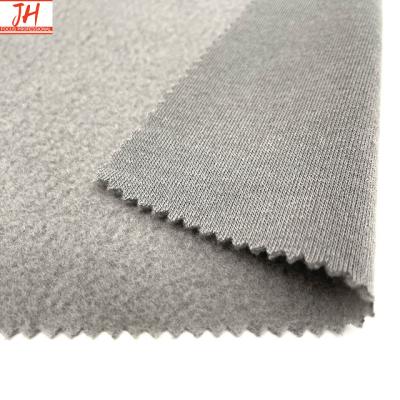 China Solid Spun Shrink-Resistant For Garment And Home Textile Side Side Anti-Pilling One Brushed Fleece 100% Polyester Factory Supplier for sale