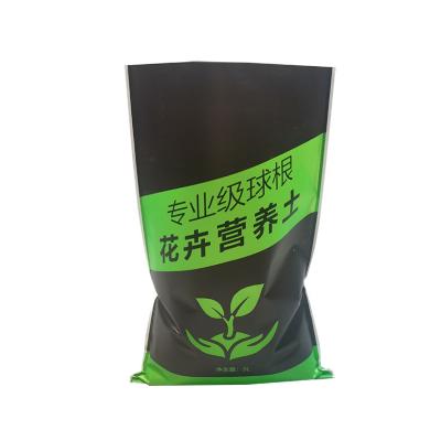 China Recycled Materials Agriculture Storage Bags Full Color Printing BOPP Laminated PP Woven Bags For Potting Soil for sale