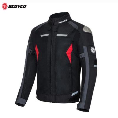 China SCOYCOMen Breathable Traveling CE Certificate Winter Race ADV Streetwear Mesh Motorcycle Thermal Riding Jacket Urban Protector for sale