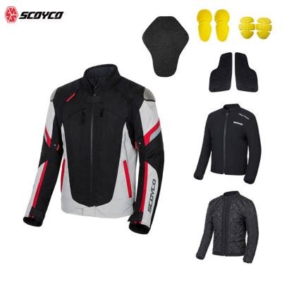 China SCOYCO Spring Gear Motorcycle Protective Jacket Autumn Winter Waterproof Motocross Motorcycle Full Body for sale