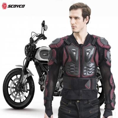 China SCOYCO Breathable Mens Full Body Motorcycle Jacket Red Color Foam Motocross Racing Moto Jackets Invest Armor for sale