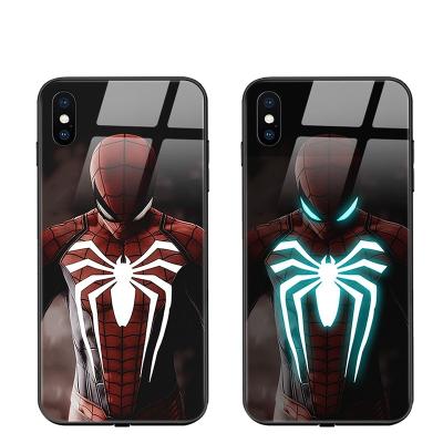 China hot sale Anti-drop led max cell phone cases xr i11 12 pro cell phone case sublimation glass custom max cell phone cases for iPhone for sale