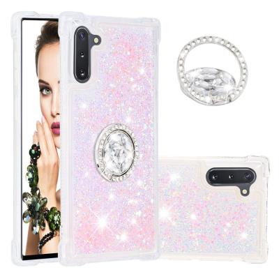 China hot sale Anti-fall soft tpu with diamond ring buckle customized sublimation mobile phone case a12 s21 mobile phone case for samsung galaxy for sale