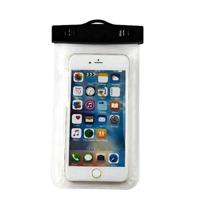 China Hot Sale Anti-fall PVC Touch Screen Mobile Phone Bag With Rope Mobile Phone Bags Transparent Waterproof Phone Bags For Outdoor Swimming for sale