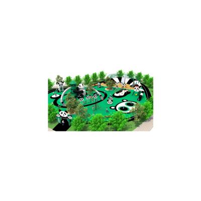 China From 3-12 Years Old Pandas Theme Kids Playground Outdoor Amusement Park Equipment for sale