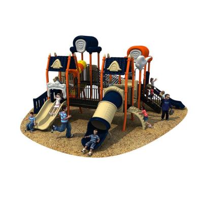 China From 3-12 Years Plastic Safe Outdoor Playground Equipment With Slide For Kids for sale