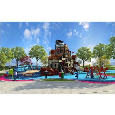 China From 3-12 Years New Arrival Custom Pirate Ship Kids Sport Popular Plastic School Slide Outdoor Playground Equipment for sale