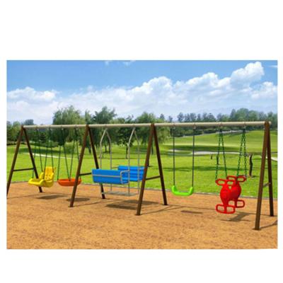 China Plastic Playground Made In China Kids Park Single Seat Mini Swing Chair for sale