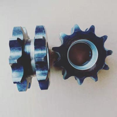 China Garment Shops 60B11T Custom Double Row Teeth Chain Sprocket With Bearing Hole For Conveyor Roller for sale