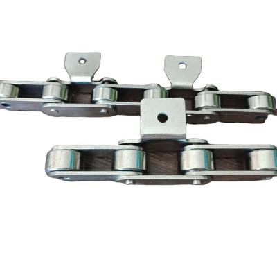 China Rustproof Transmission Parts Stainless Steel Roller Conveyor Chains With Custom A1 Attachment for sale