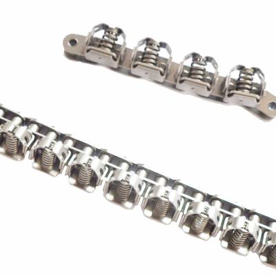 China Transmission or conveyor system stainless steel gripper conveyor roller chain with attachment roller chain 10bss for sale