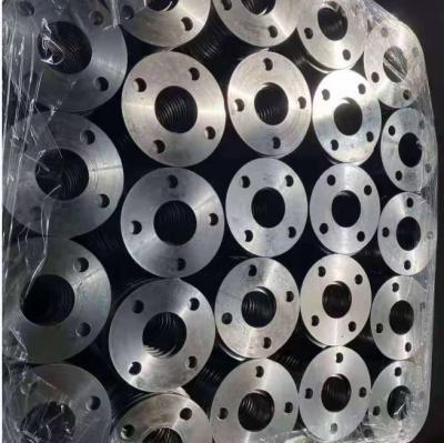 China Carbon Steel C45 or OEM Required Customized Forged Stainless Steel Threaded Pipe Fittings Flange for sale