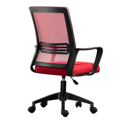 China Cheap Comfortable Swivel Ergonomic Executive Adjustable Rotation Mesh Office Home Computer Chair Fixed Armrest for sale