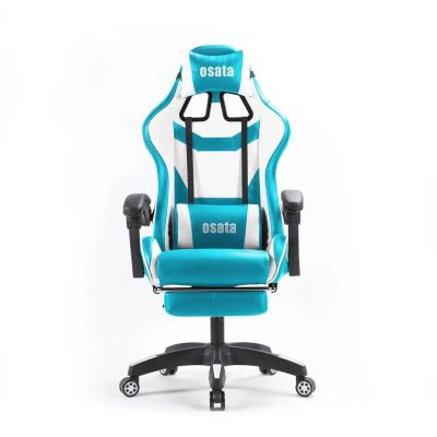 China High Quality Convertible LED Computer Chair Adult Ergonomic PU Leather Desk RGB RGB Office Racing Gaming Chair for sale