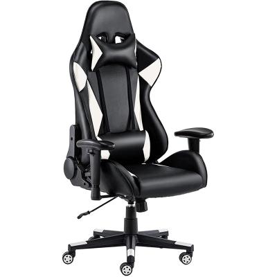 China Hot Selling Convertible PU And PVC Adjustable Swivel Leather Racing Office Gaming Chair for sale