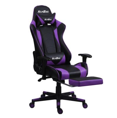 China Convertible High Back Comfortable Computer Chairs Factory Supply Cheap Racing Leather Gaming Chair With Wheels for sale