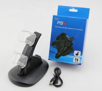 China Charging Station Dock For PS4 Game Controller Dual Chargers USB Dock Station Holder Charging Powered Controller Dual Dock For PS4 Joystick For Playstation 4 PS4 for sale