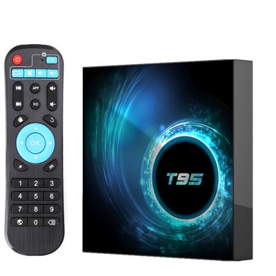 China Hot Selling Android 2021 T95 Smart TV Box Voice Support 10 6k 2.4g and 5g Quad Core Media Player Box Wifi Smart 4K 16g 32gb 64gb 4k for sale