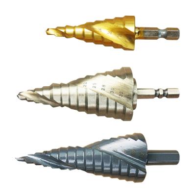 China Universal wood and super hard metal stainless steel steel drill punch iron hole opener hss special step drill bit for sale