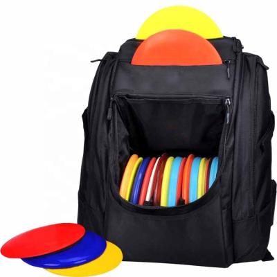 China Single Custom Logo Durable Disc Golf Stands 25+ Discs Backpack Disc Golf Bag With Water Holder for sale