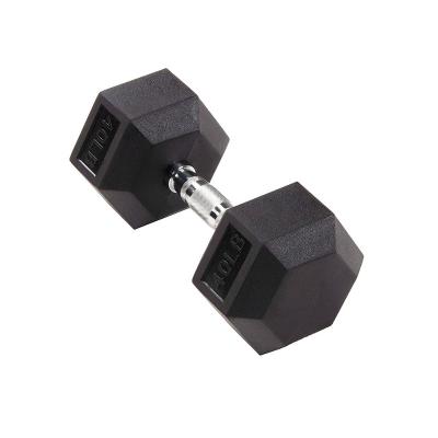 China Durable Weigh Mancuern Dumbbell Hex Rubber Coated Dumbbells Sets Gym Weightlifting Hex Head York Dumbbell for sale