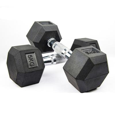 China Hot Selling Oransport Rubber Hex Dumbbell Set 10kg Dumbbell Price 5kg 10kg 15kg 20kg 30kg 40kg Home Use for sale