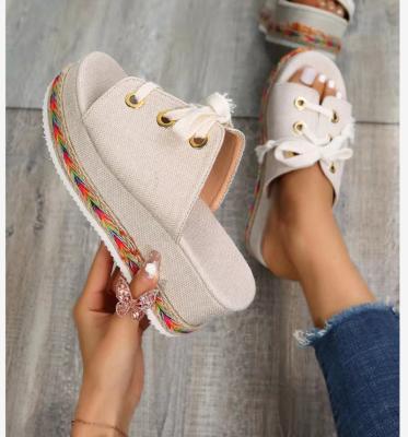 China 2022 Fashion Summer Customized Women's Sandals Shoes Women Trend Slide Sneaker Platform Slippers for sale